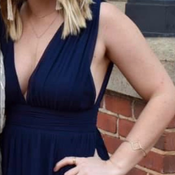 Lulu’s Heavenly Hues Dress in Navy - Picture 3 of 3